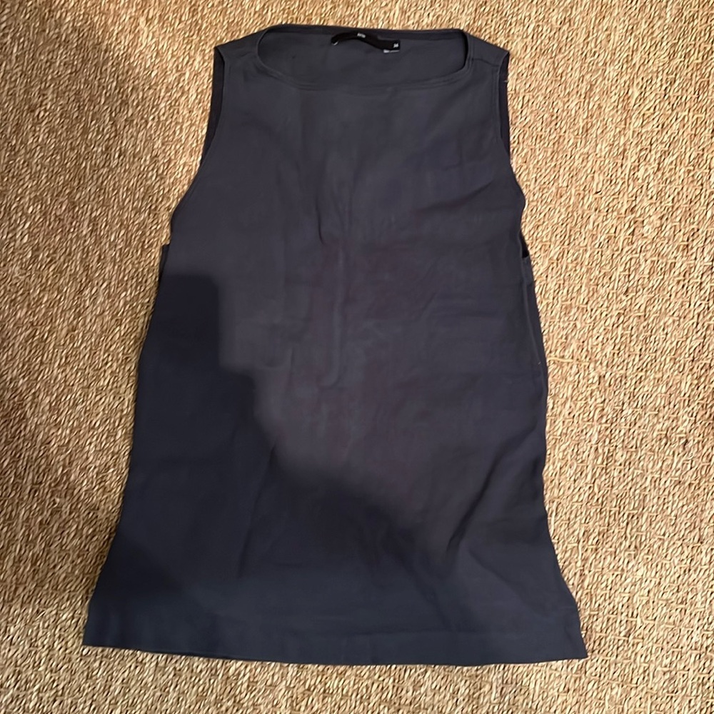 Jarbo blue linen stretch top